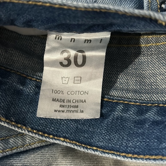 mnml distressed zipper denim - Picture 4 of 4